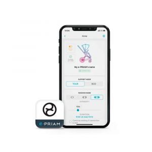 С приложением e-PRIAM от CYBEX вы получите еще больше преимуществ от этой революционной электронной коляски